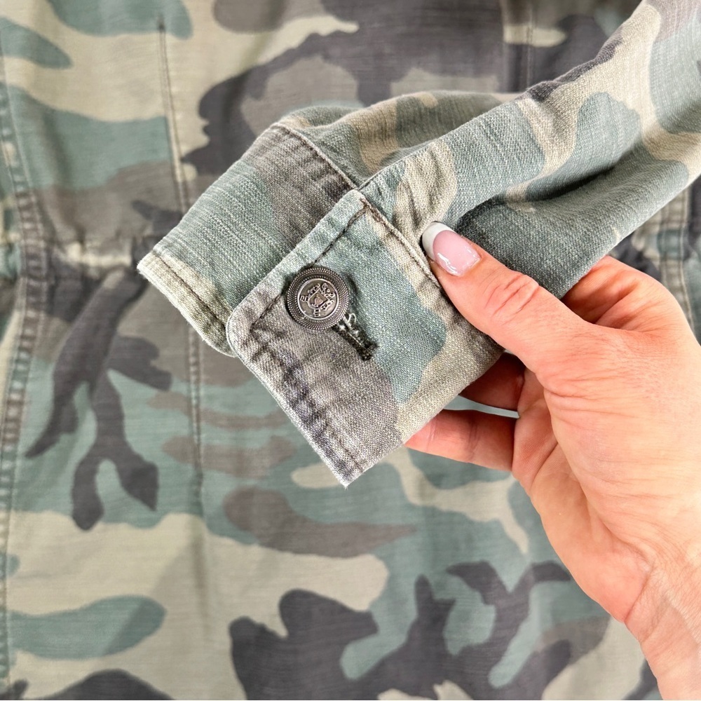 Free People Utility Jacket Not Your Brothers Camo Cotton Small - Picture 10 of 12